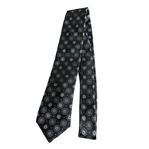 Nordstrom Kove Embroidered Medallion Pattern‎ Silk Tie
